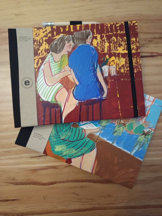 Libretas con boceto original